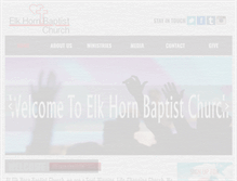 Tablet Screenshot of elkhornbc.org